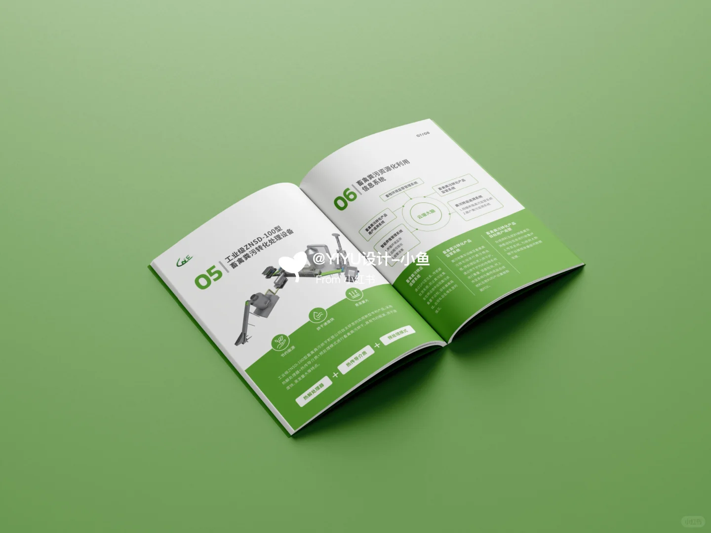 畜牧业新能源画册｜客户要求绿色➕手捧地球