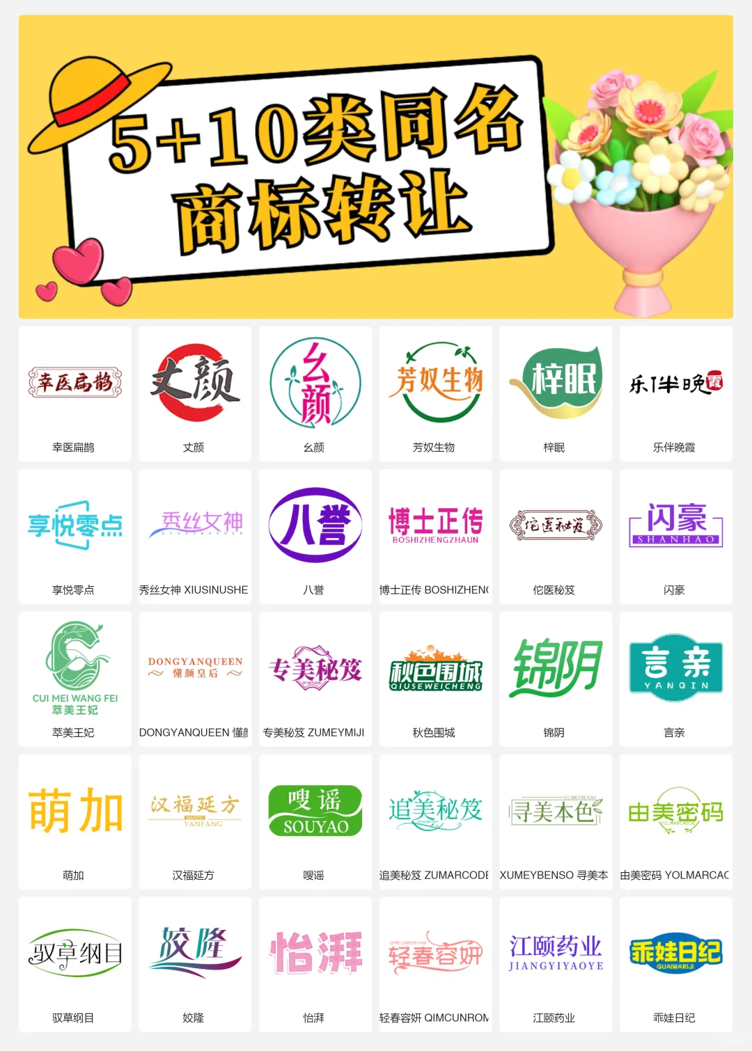 5类和10类 中药 滋补品 医疗器械商标转让