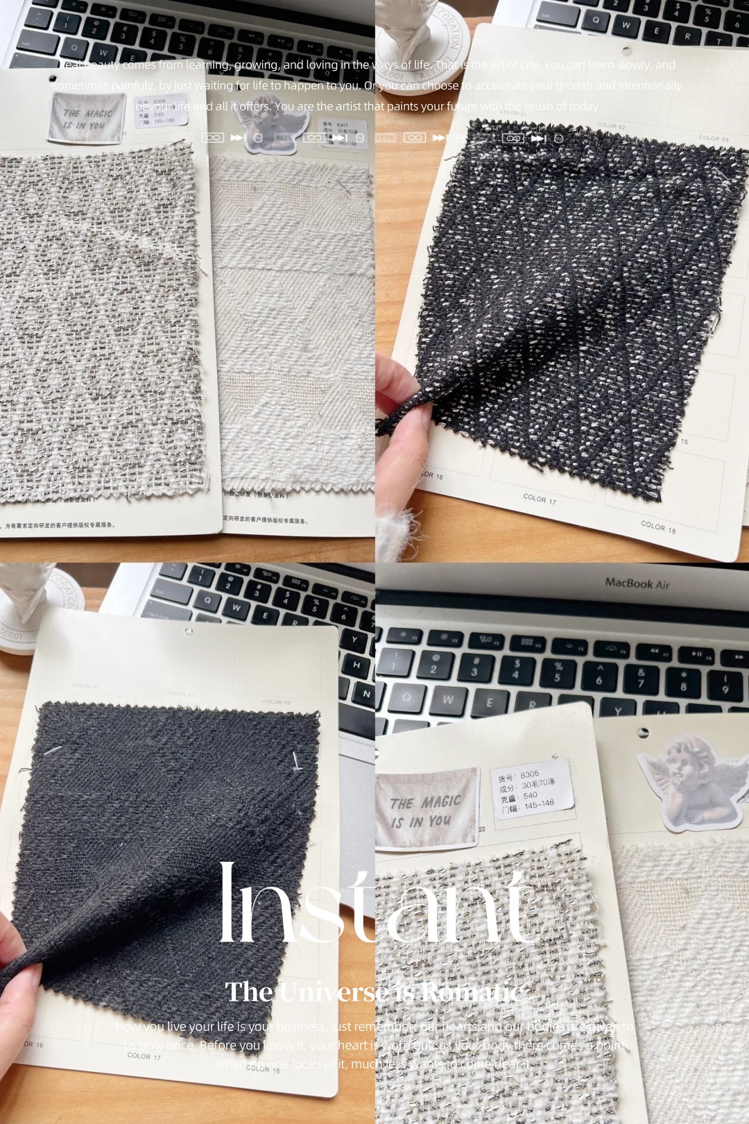 ✨ 静奢风骨的织物诗篇｜提花纹样羊毛面料