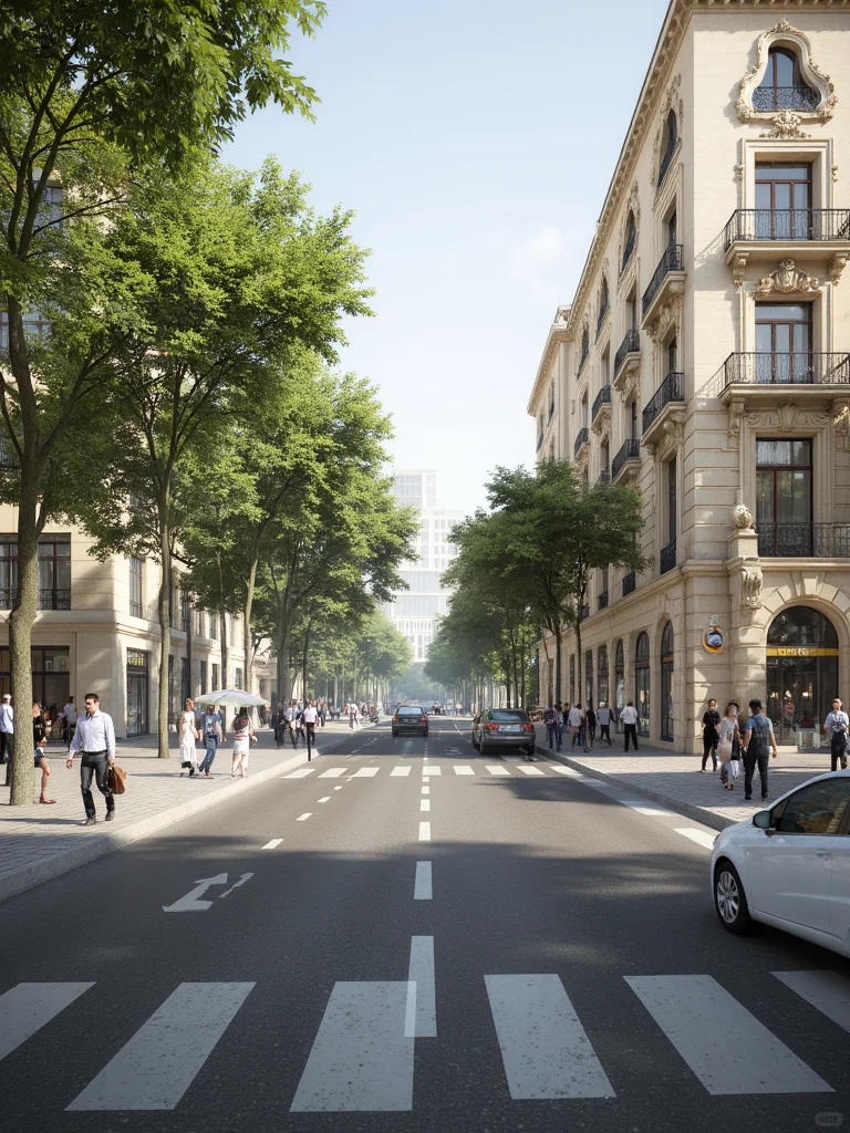 街景背景图（礼貌拿图）