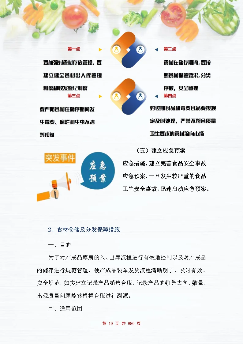 |图文980页|食材配送服务投标方案