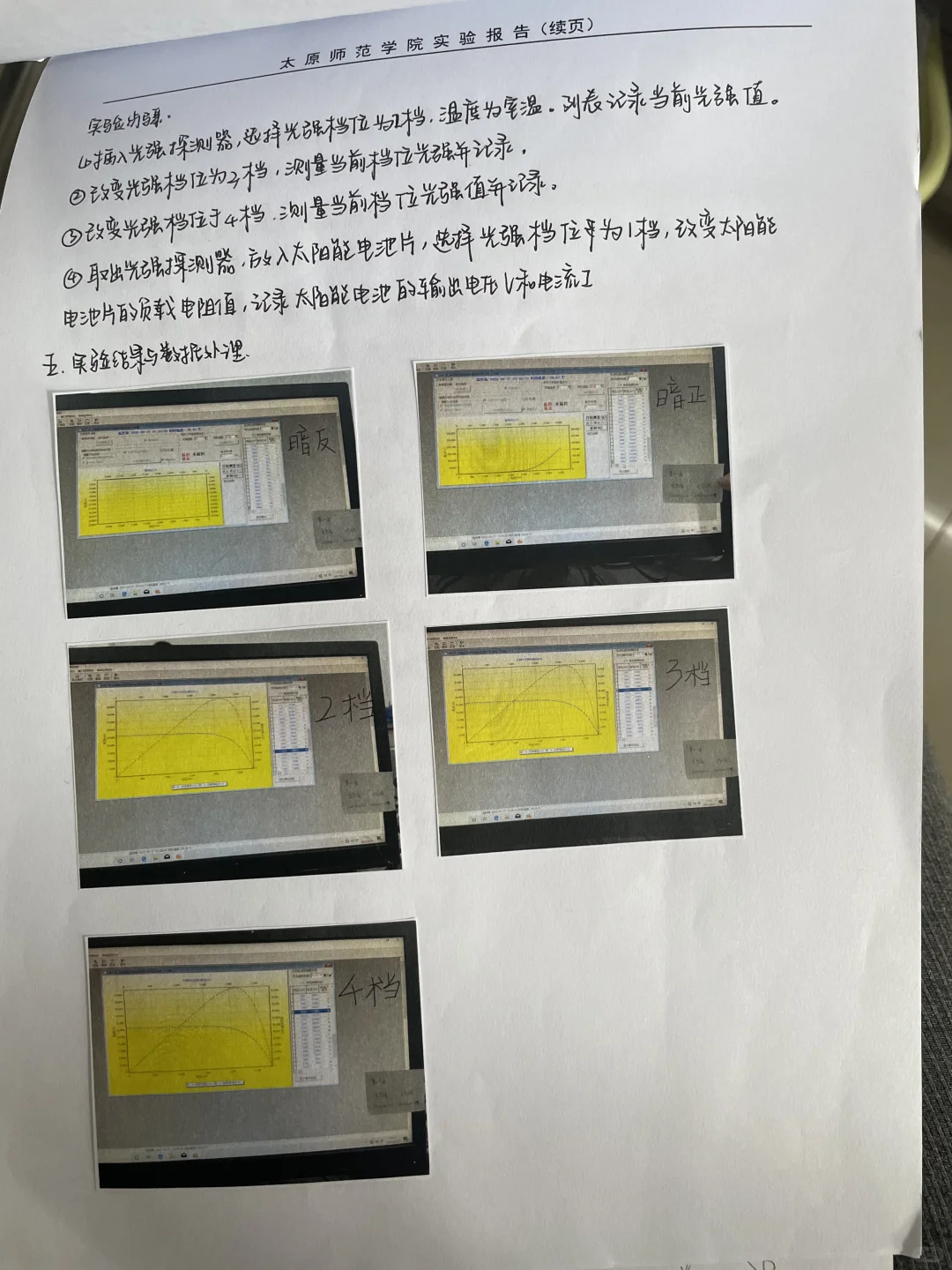 太阳能光伏电池实验