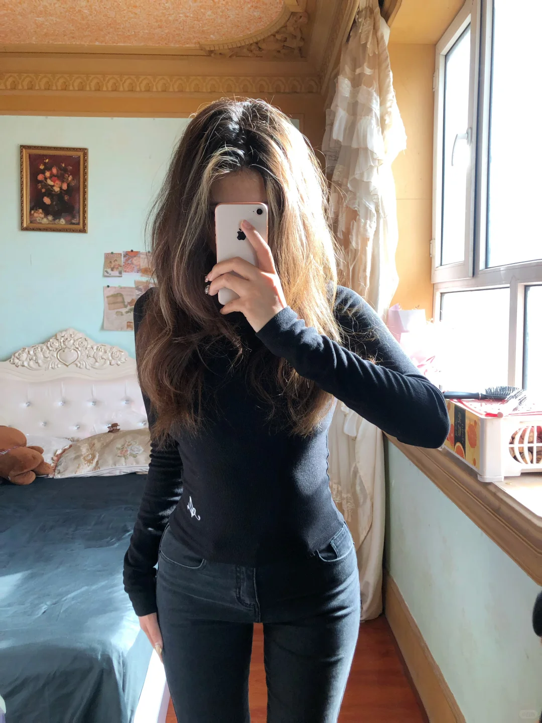 春季辣妹半高领上衣穿搭分享