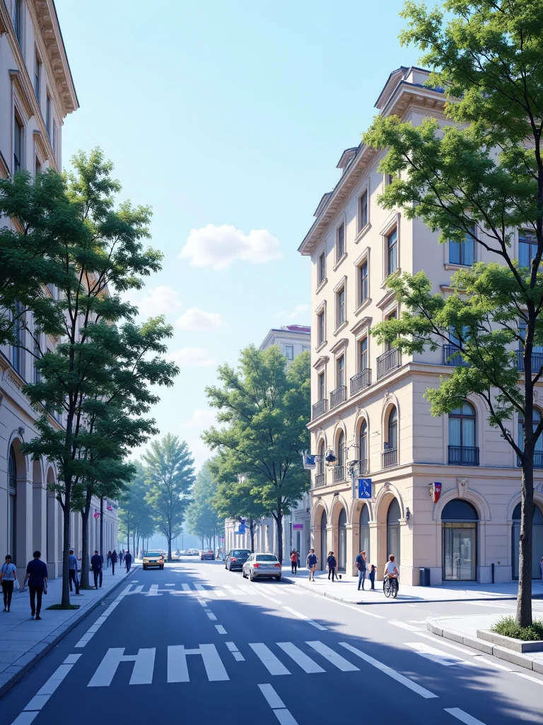 街景背景图（礼貌拿图）