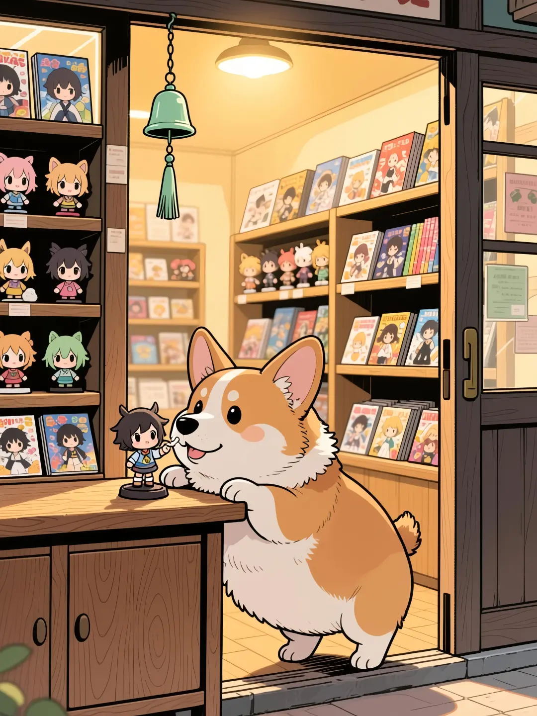 这个手办好可爱啊！让我碰碰看！