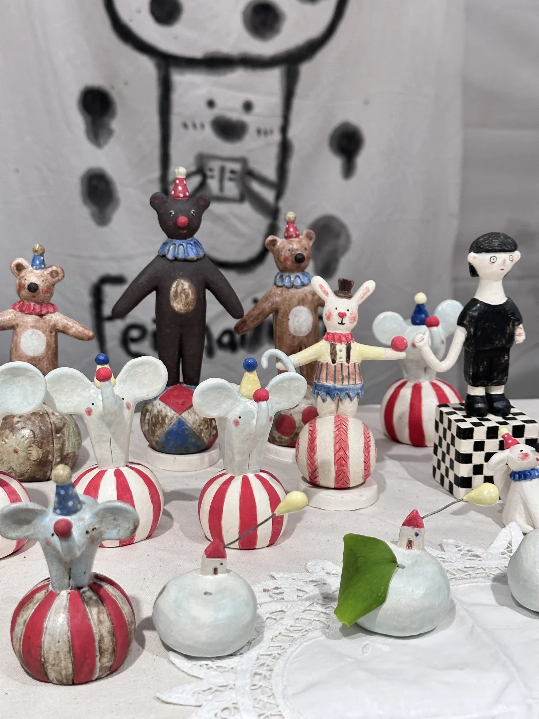 可可爱爱的陶艺玩偶们??