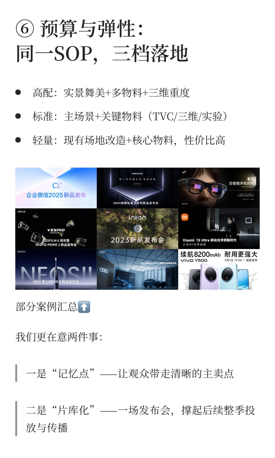 三不五时发布会“影像化”方法论