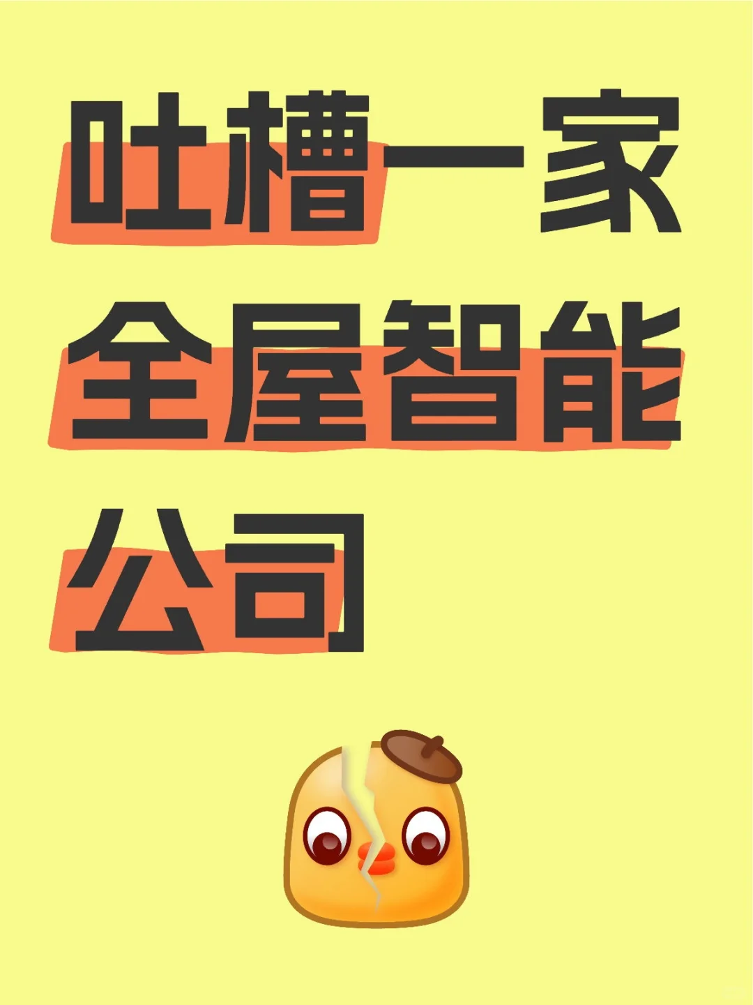 吐槽一家全屋智能公司