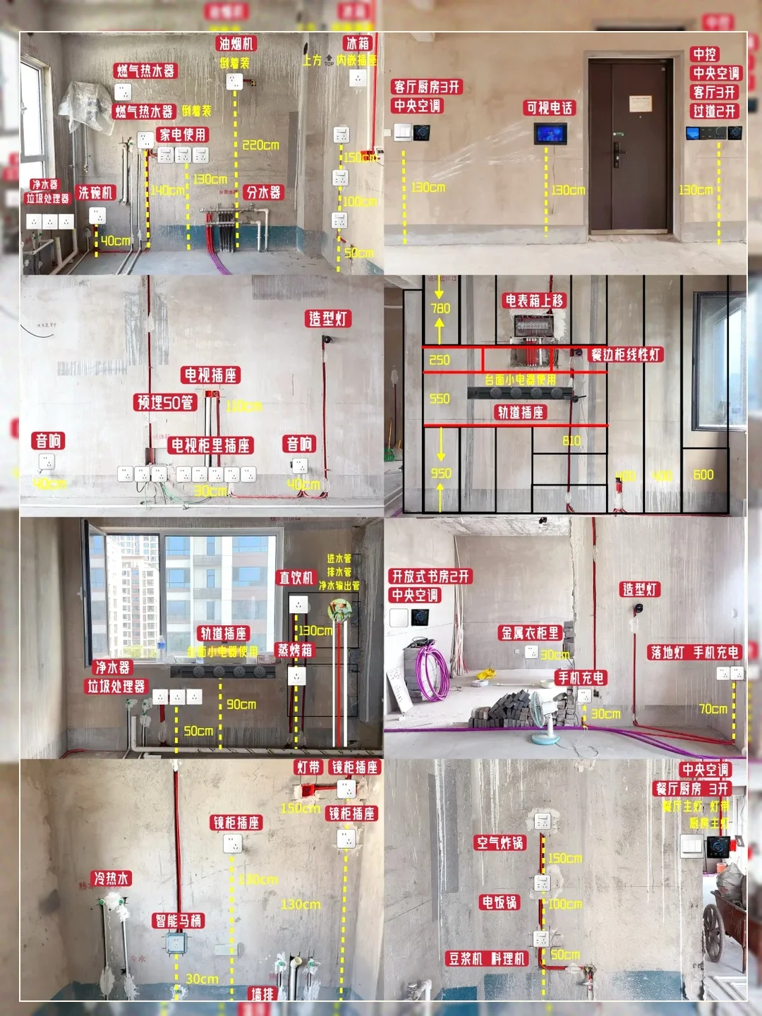 全屋水电位置图！替你们整理好了 拿走拿走
