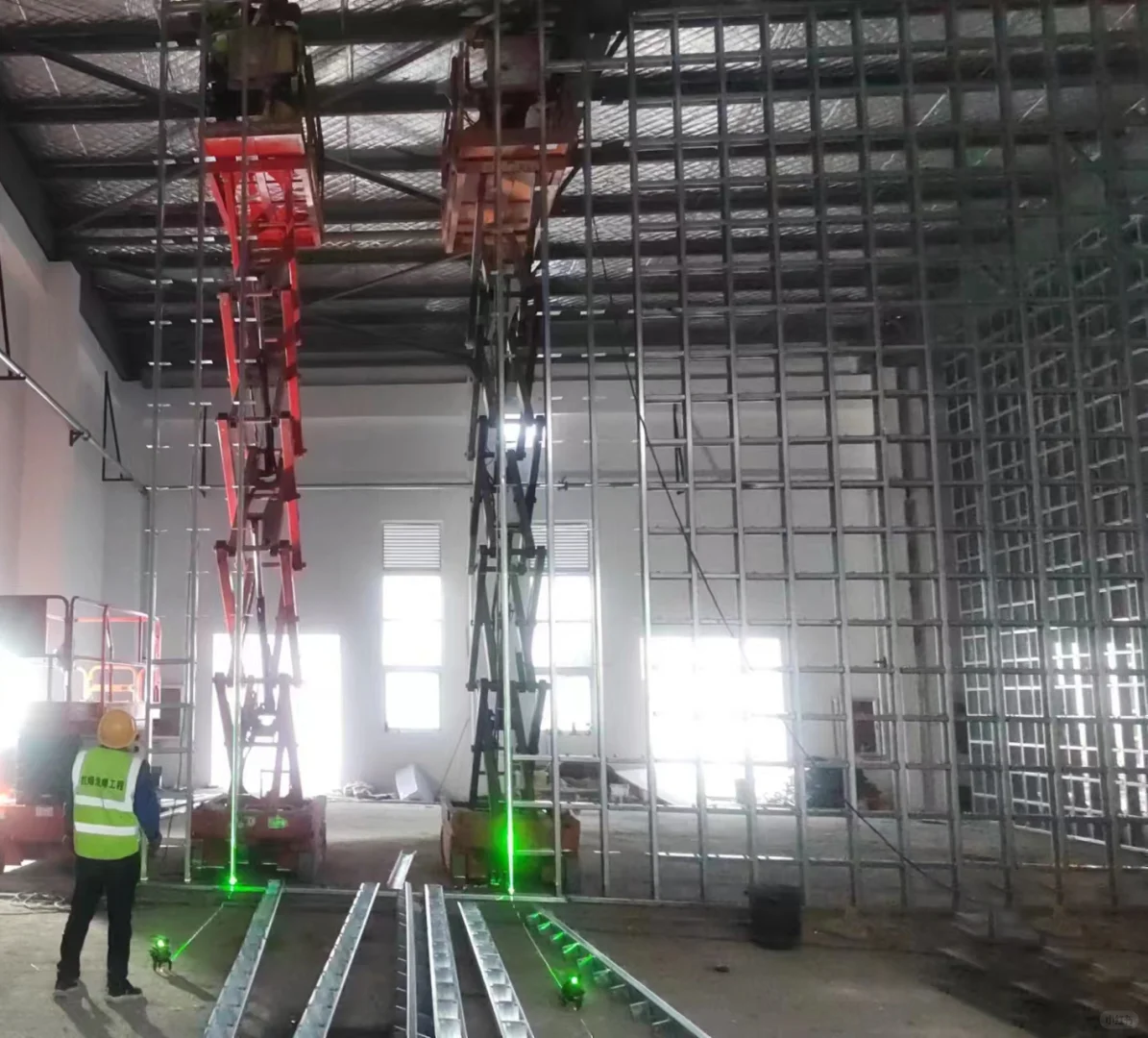 防爆墙施工现场