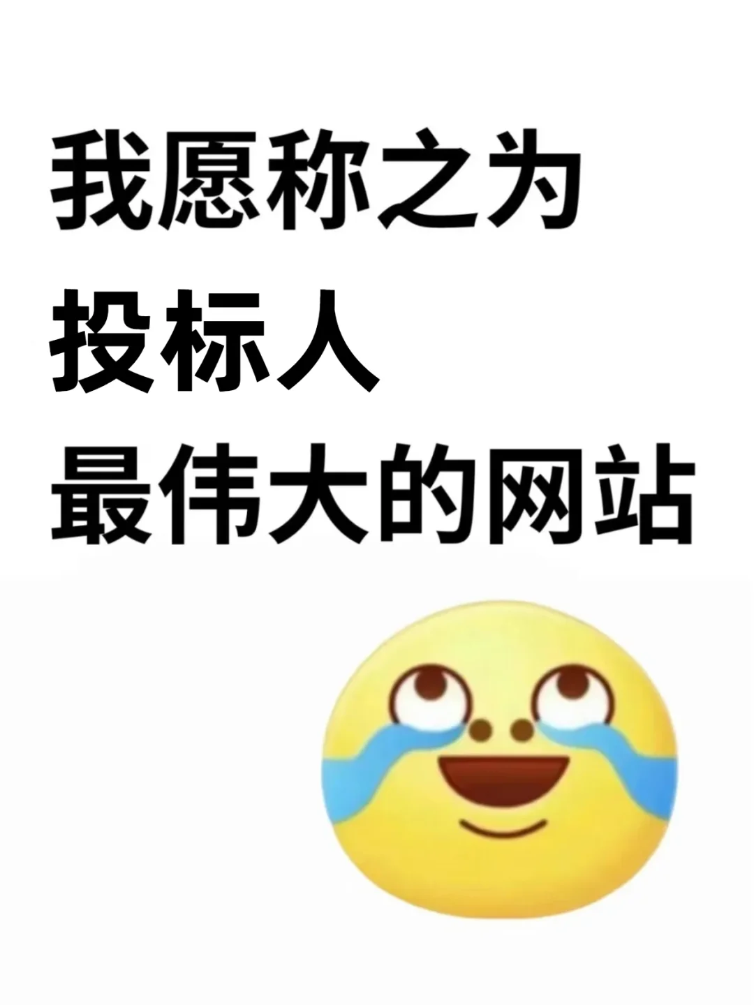 别焦虑，我愿称之为投标最伟大的网站