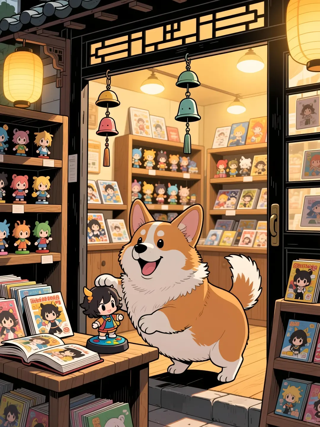 这个手办好可爱啊！让我碰碰看！