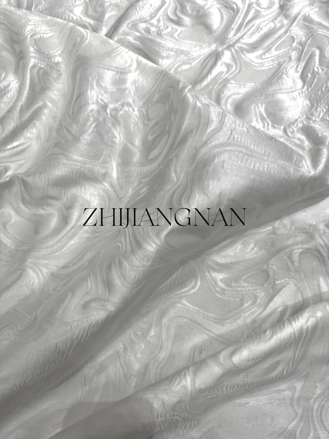 绝美珠光面料?春夏新品立体海浪提花