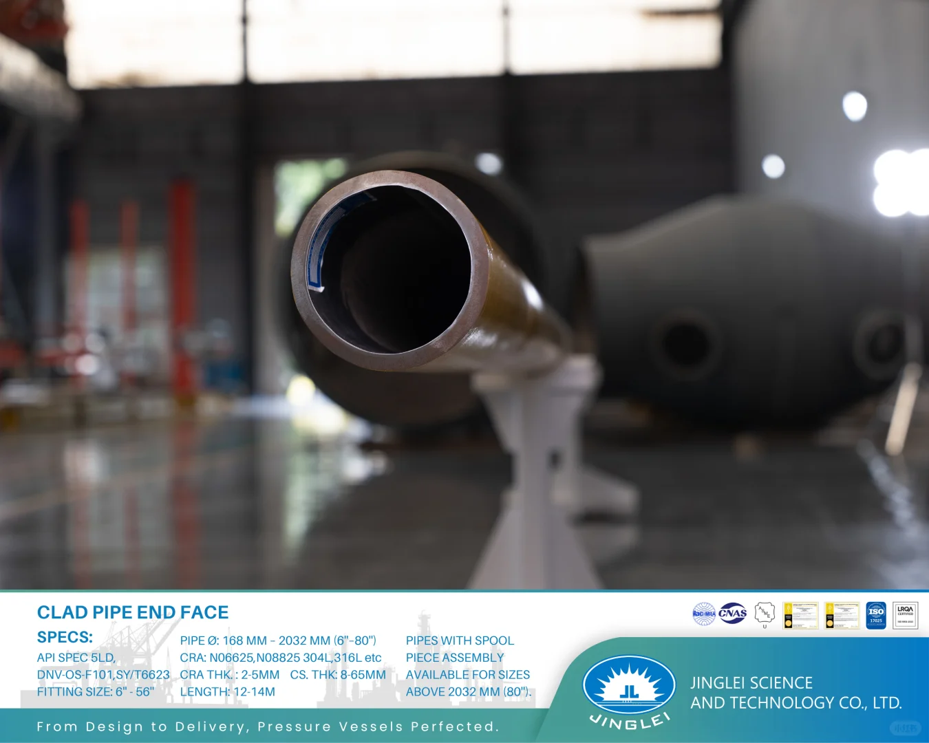 Clad Pipe End Face Showcase