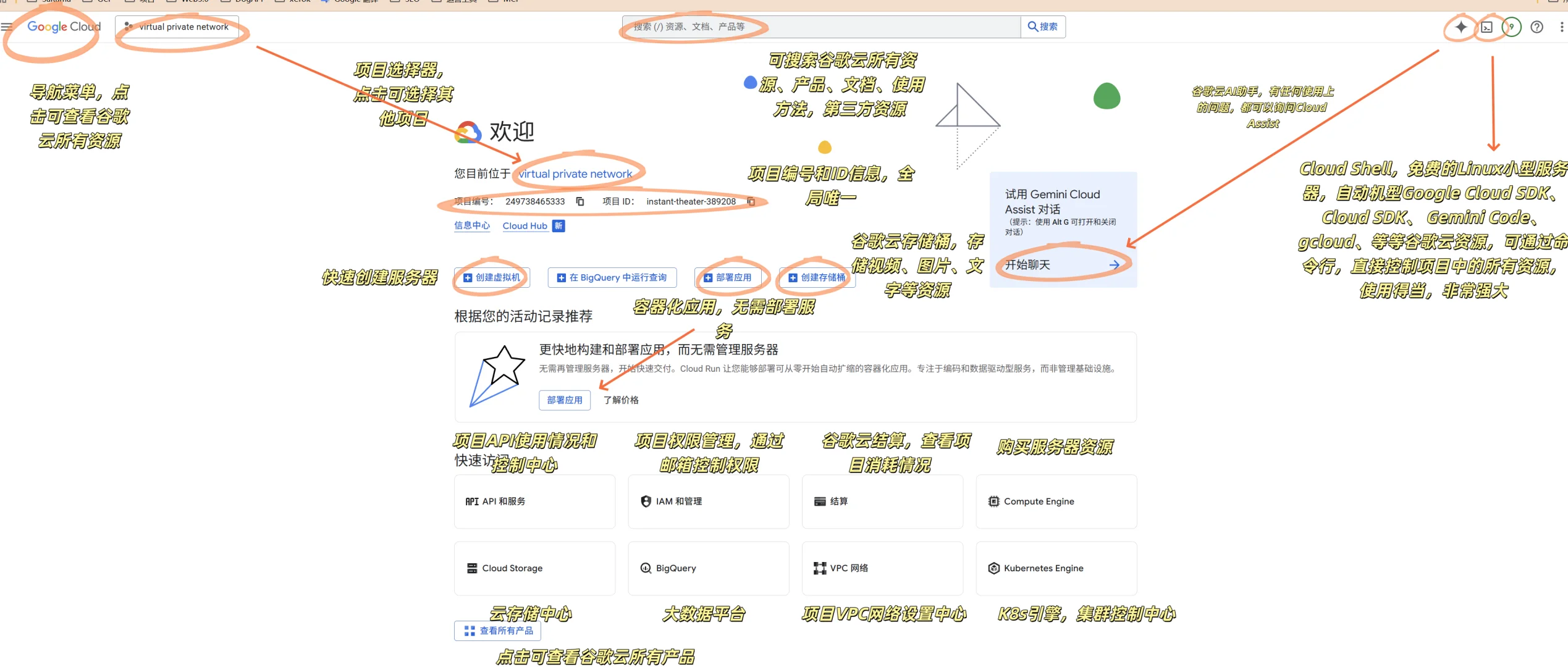 谷歌云控制台超详细入门指南｜新手必看界面