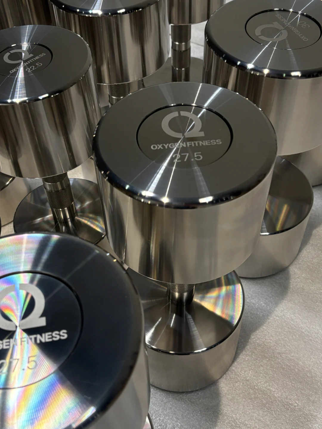 304不不锈钢哑铃的光泽感