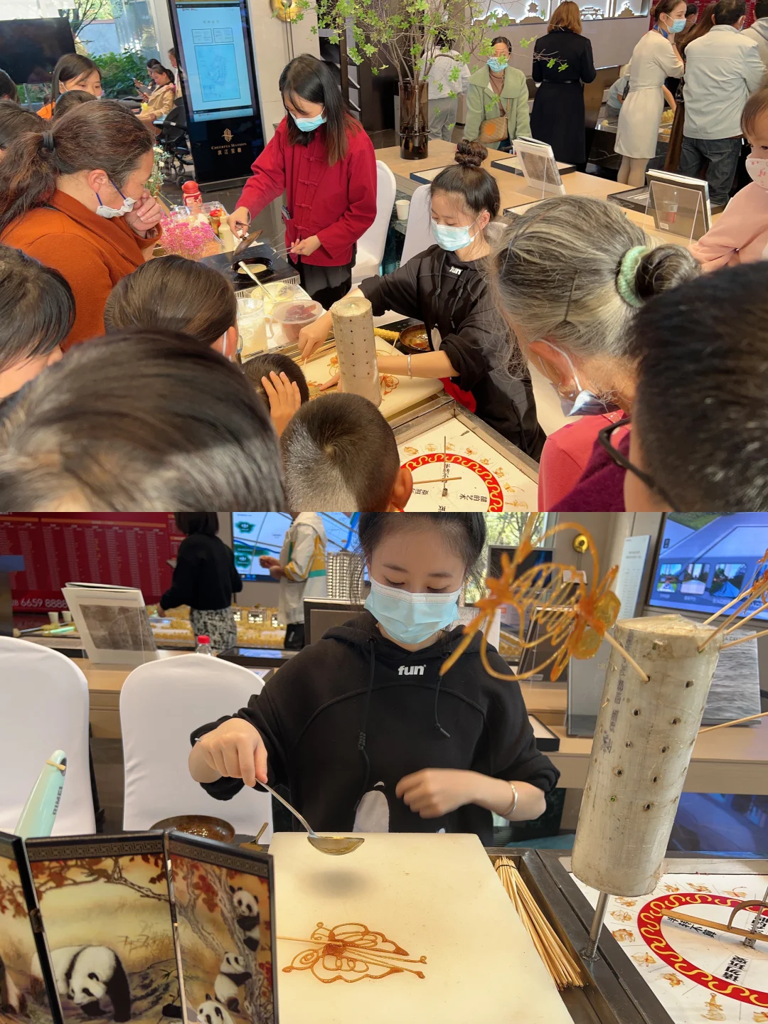 500请的糖画老师现场氛围太好了