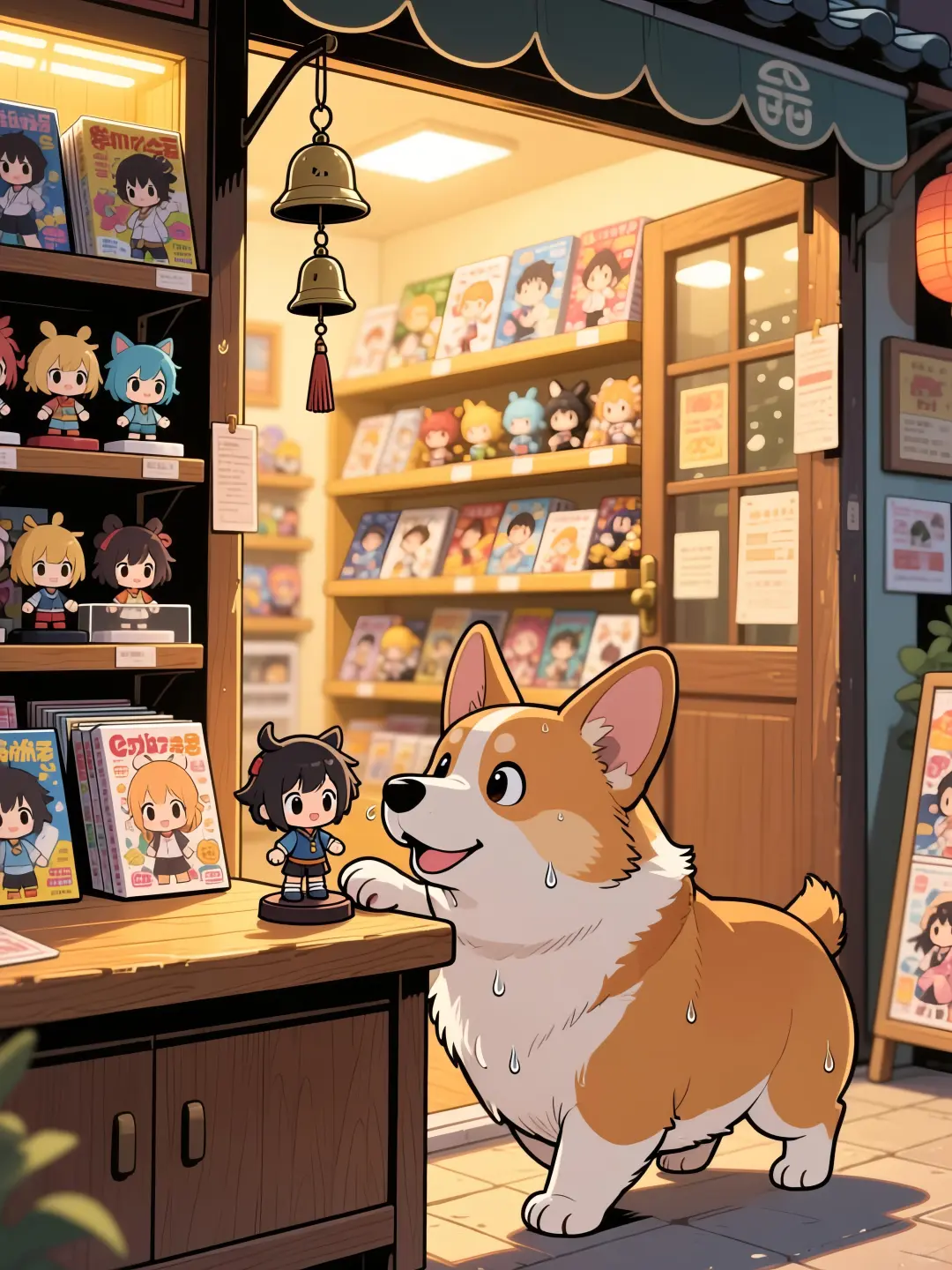 这个手办好可爱啊！让我碰碰看！