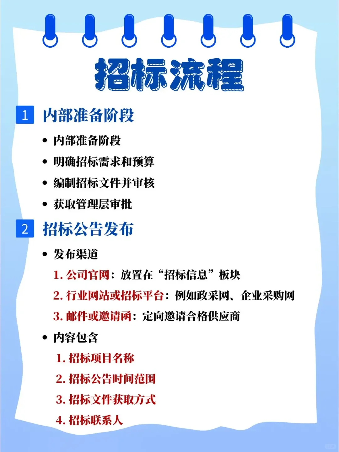 全网最全！招标书的完整框架和招标全流程