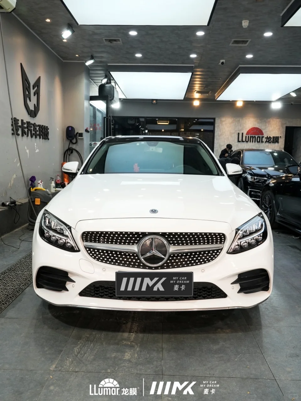 奔驰C260贴龙膜畅悦窗膜 石家庄龙膜旗舰店