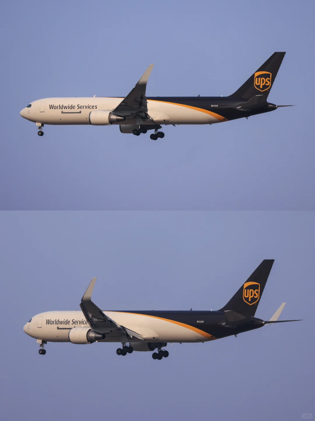 快递公司：圆通，UPS，顺丰B767货机