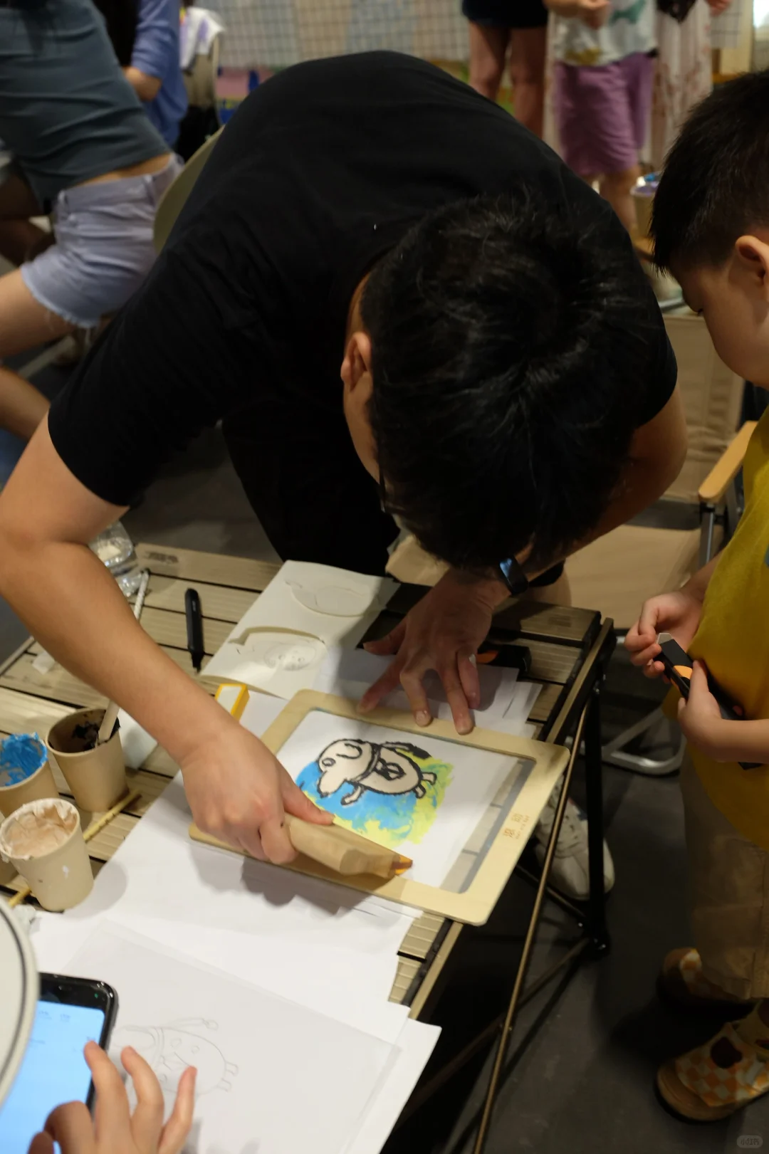 今年夏天我又办了一次丝网印刷workshop