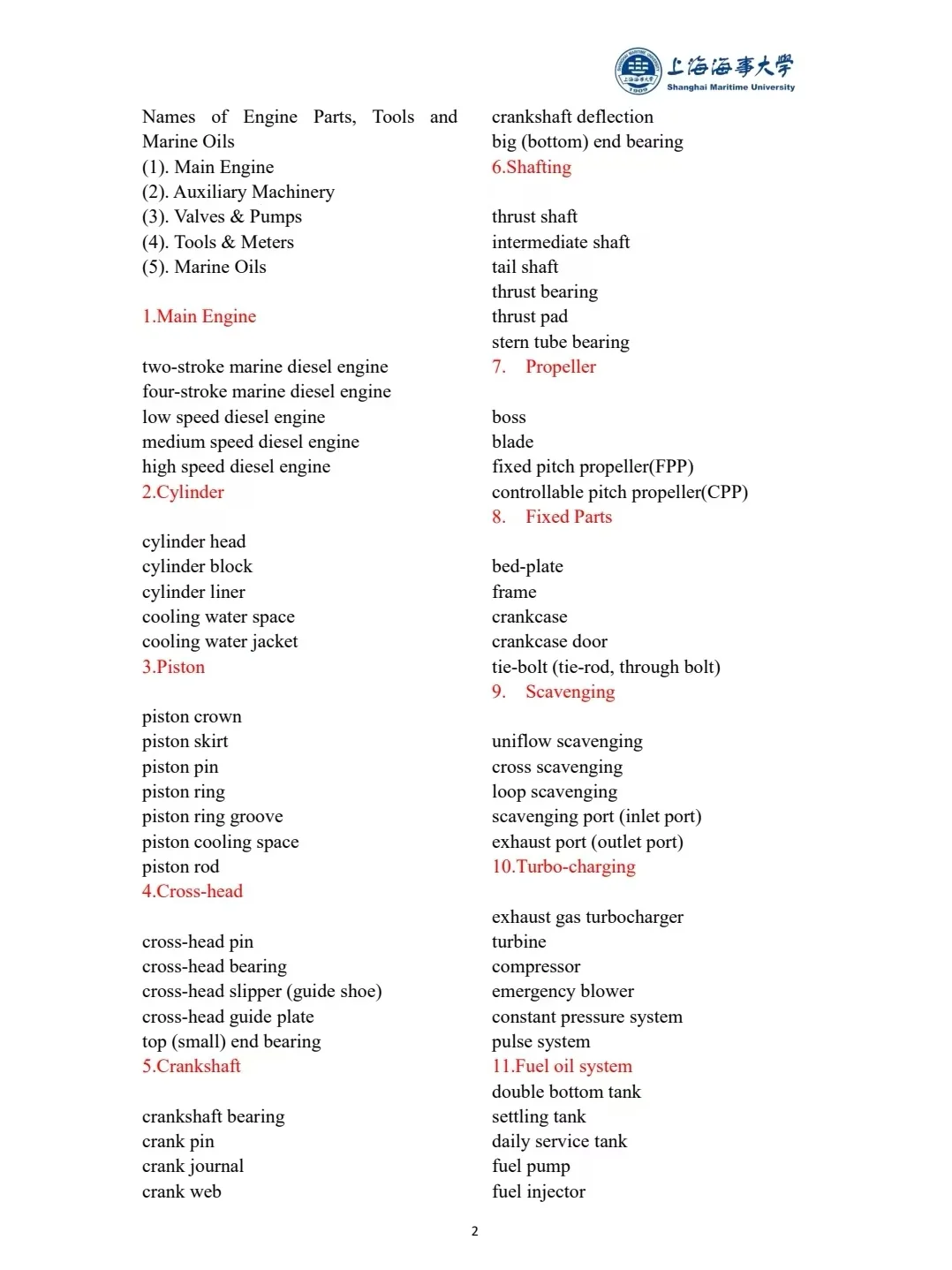 必看!上海海事大学春考英语单词大汇总