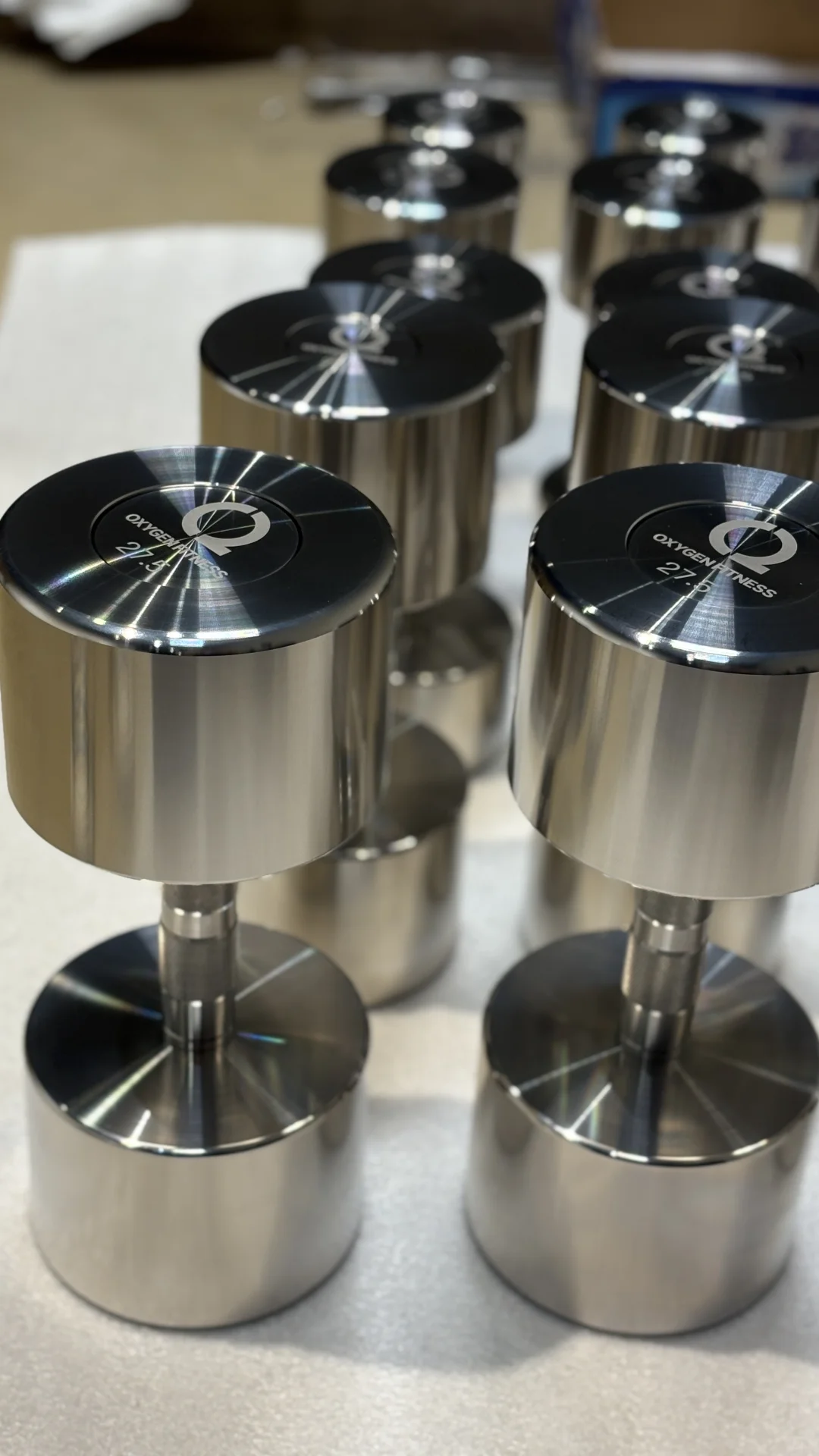 304不不锈钢哑铃的光泽感