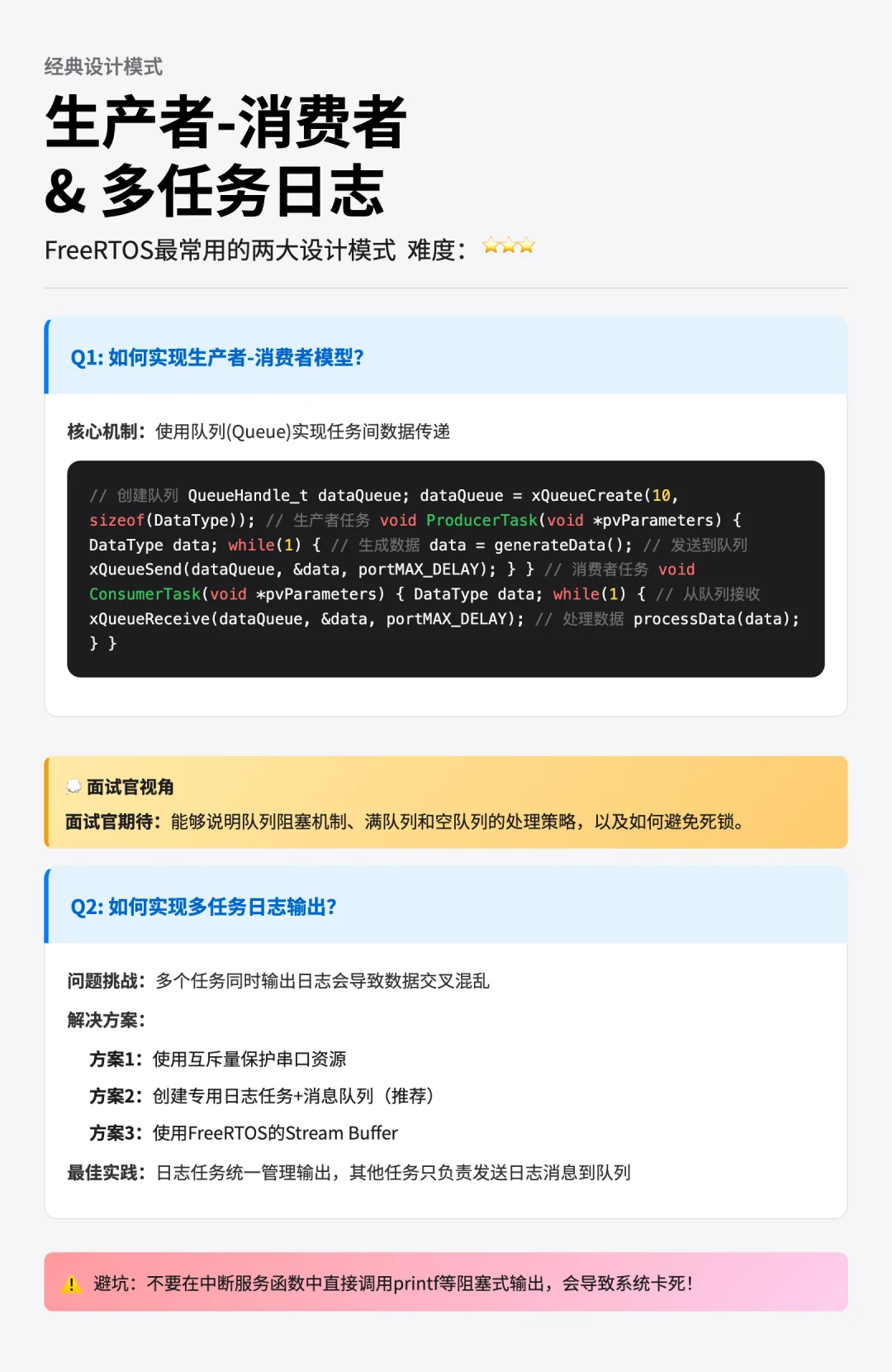 FreeRTOS实战攻略｜10大核心场景全解析