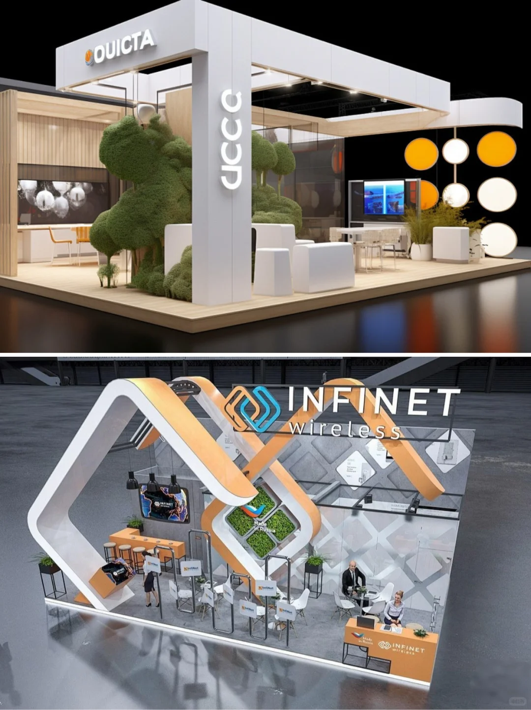 一些好看实用的?展台设计?码看