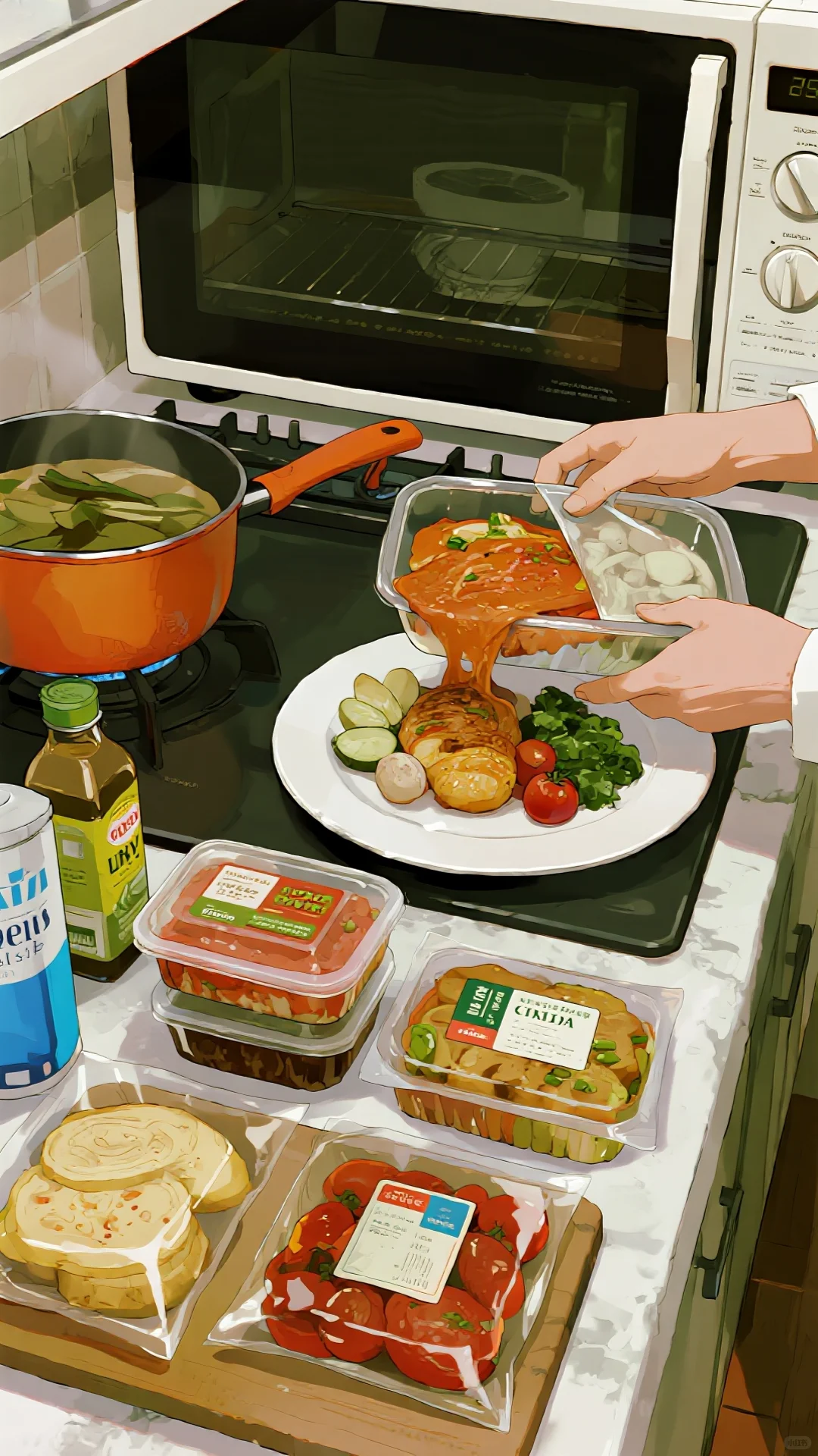 这么多“美味”预制菜，用微波炉出摊啦?