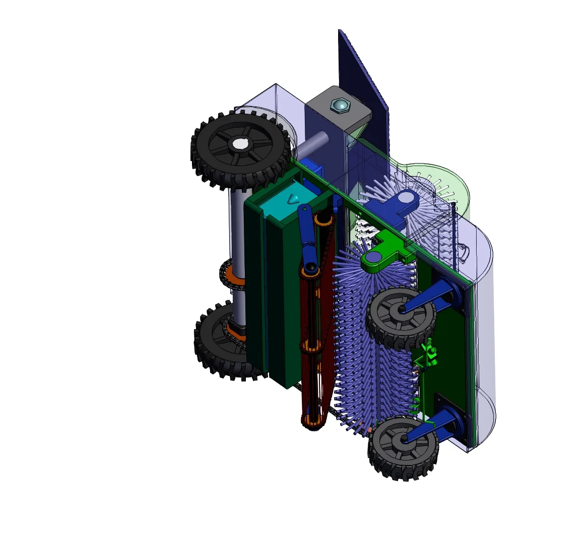 草坪垃圾自动清理回收机,大创项目
