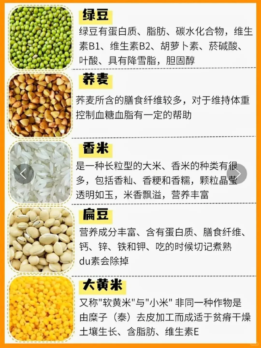 谷子≠五谷，25种五谷杂粮科普