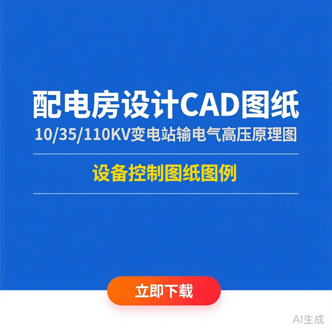配电房设计｜变电站电气控制图纸图例