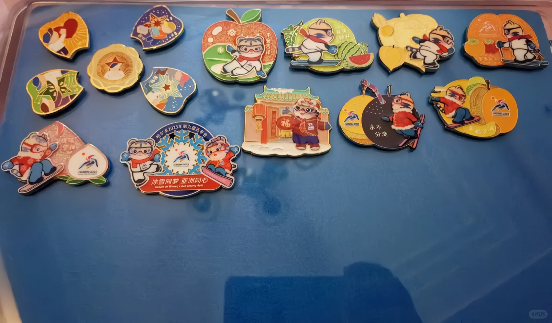 进博会徽章交换啦