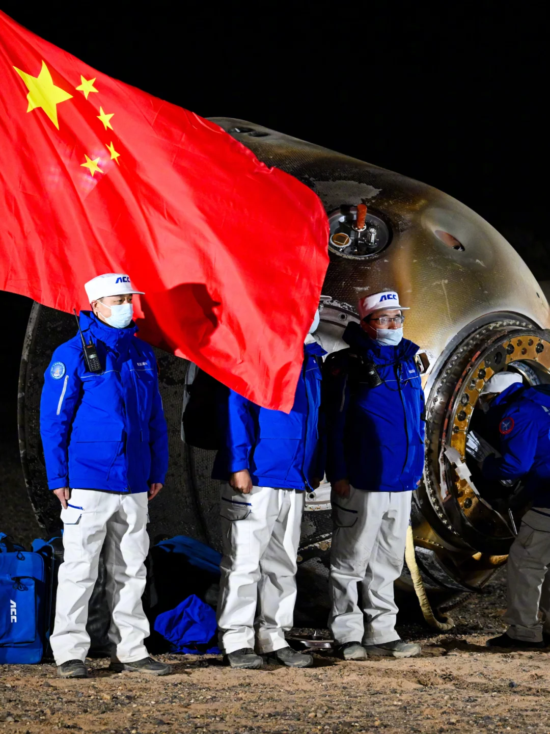 欢迎回球·回收现场