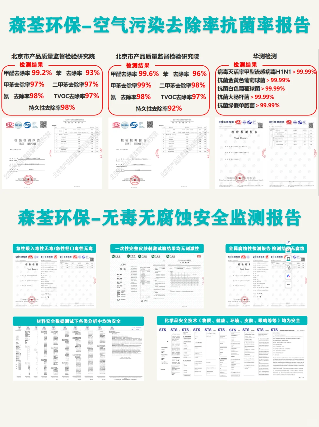 森荃环保~母婴级除甲醛，7天安心住新家