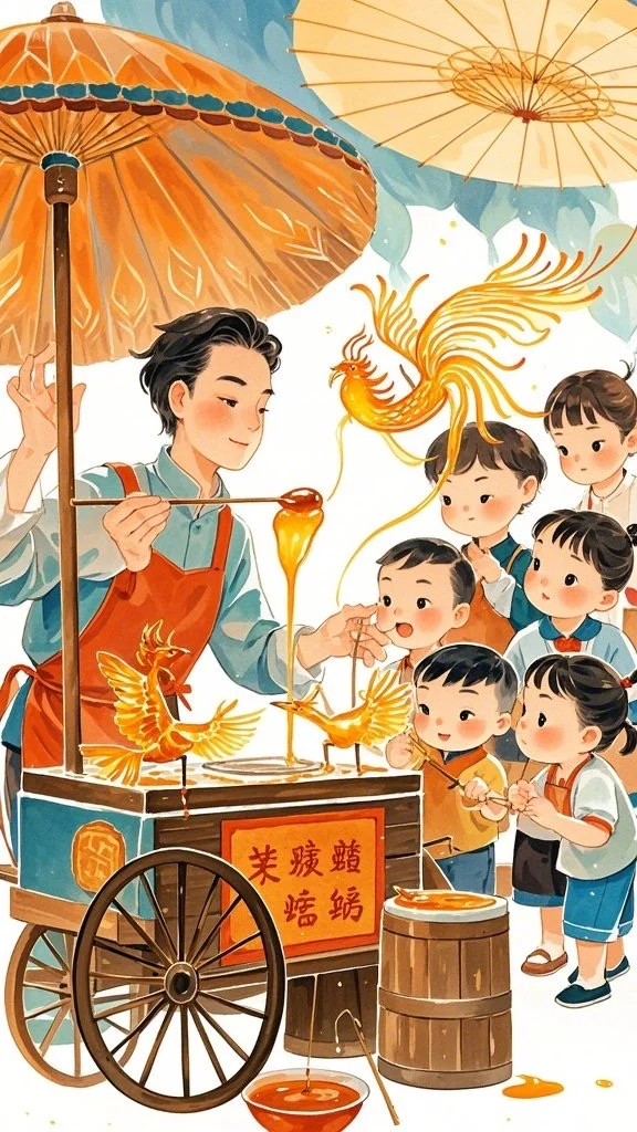 绘画素材——中国风糖画