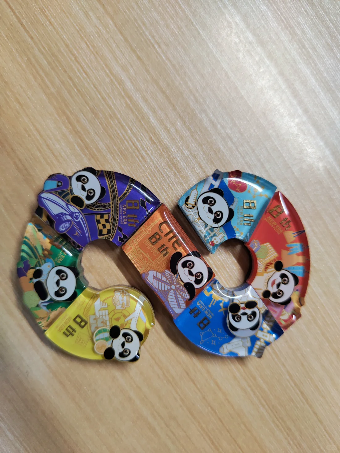 进博会八周年纪念拼图冰箱贴