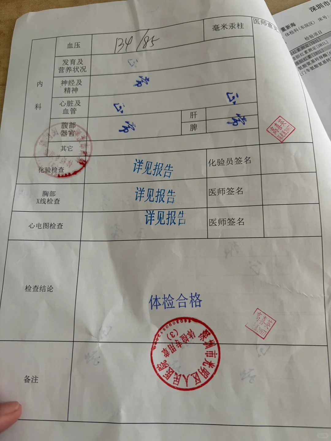 入职体检完啦,快速通过方法附上…