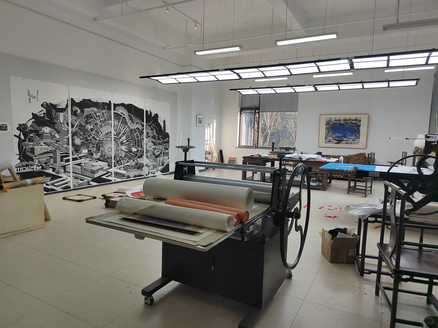 中国国家画院的版画所工作室