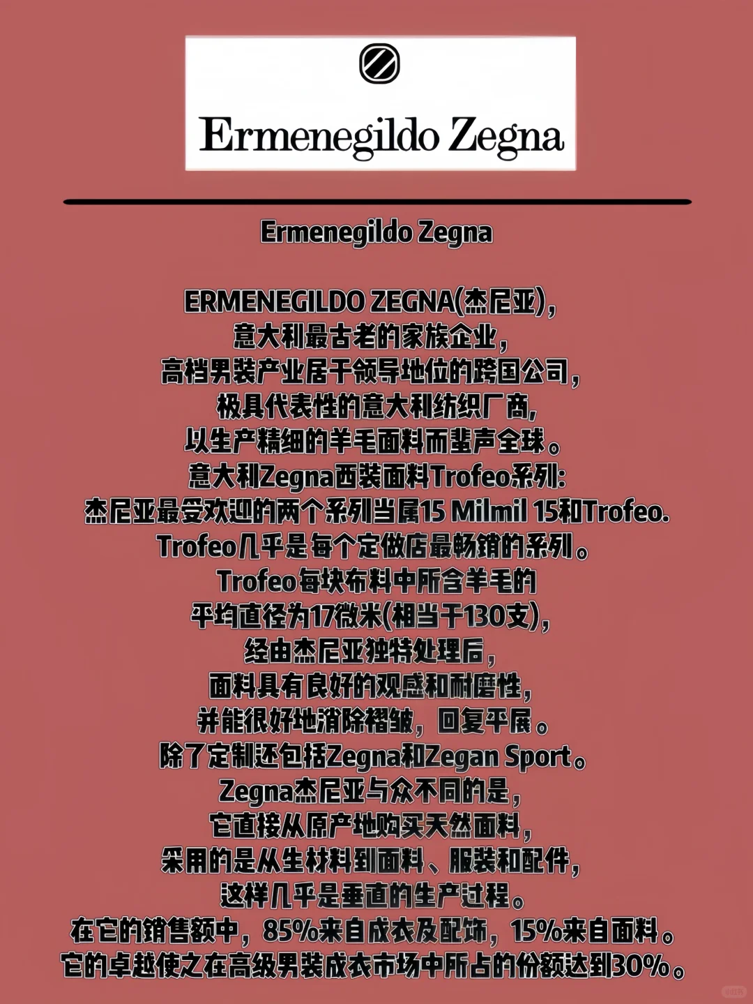 ?国际八大面料品牌，你都知道哪些❓