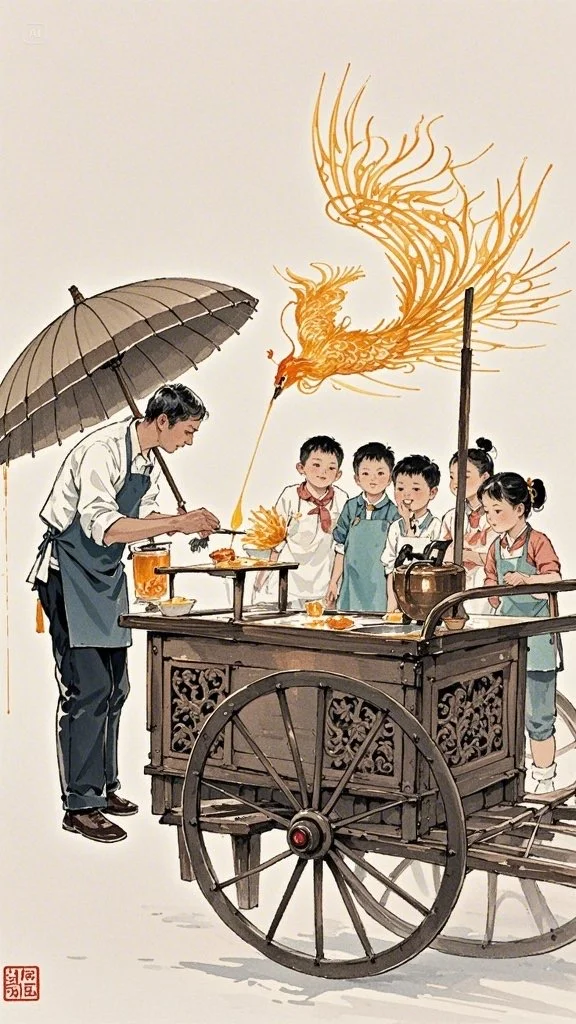 绘画素材——中国风糖画