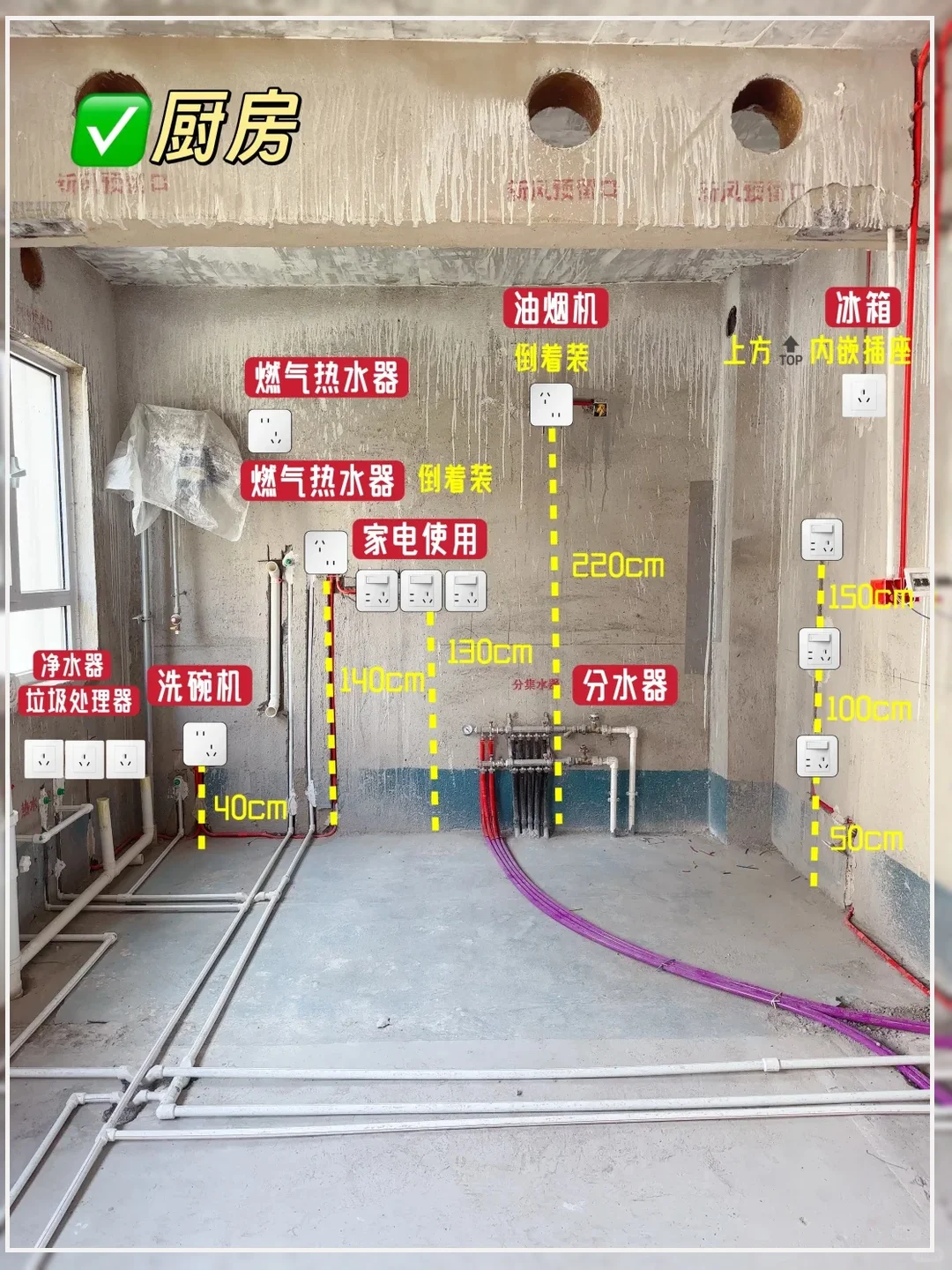 全屋水电位置图！替你们整理好了 拿走拿走