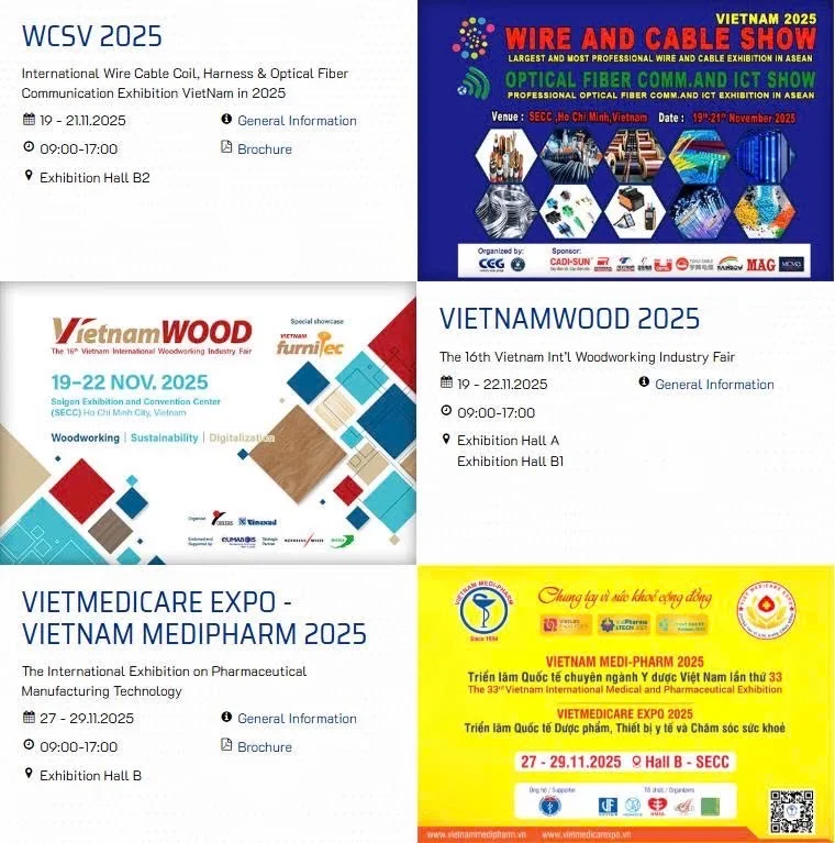 ? 11月胡志明SECC展会月全面引爆！