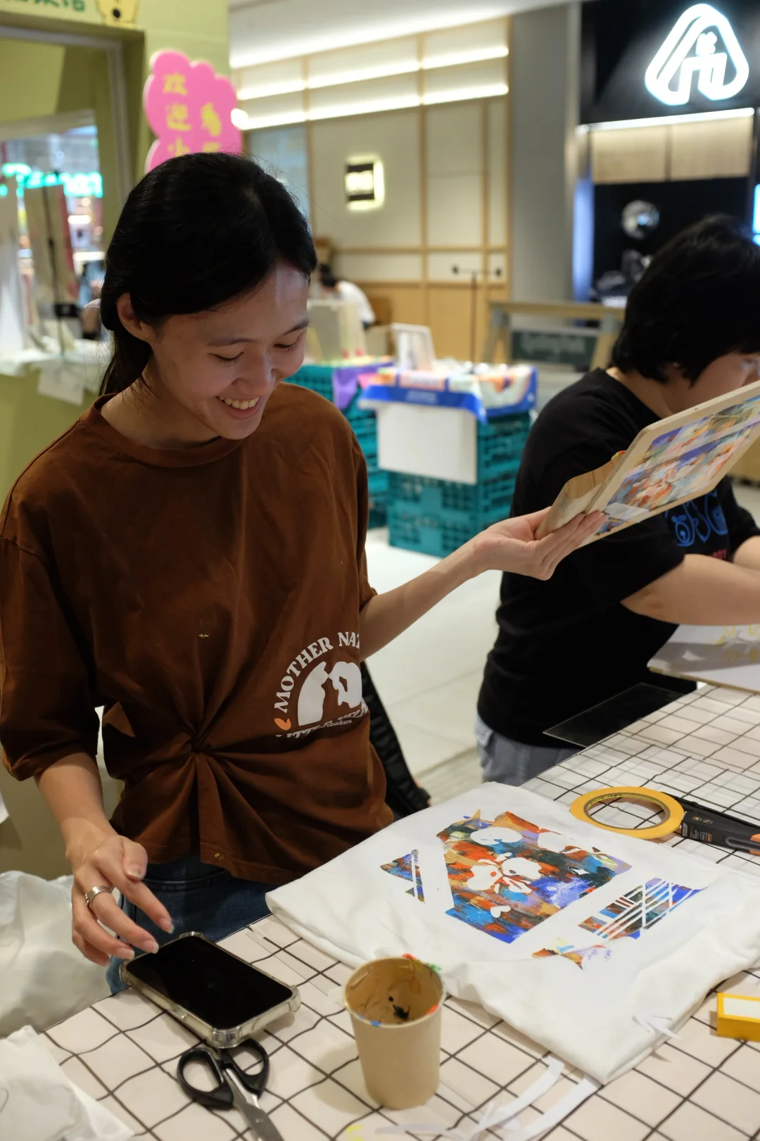 今年夏天我又办了一次丝网印刷workshop