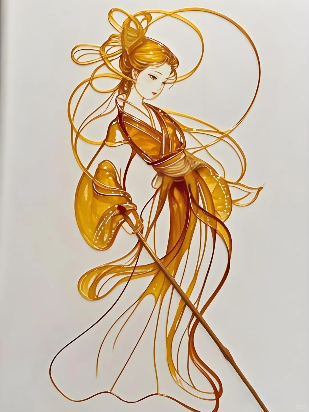 中国非遗 || 糖画中的古装仙子来啦！