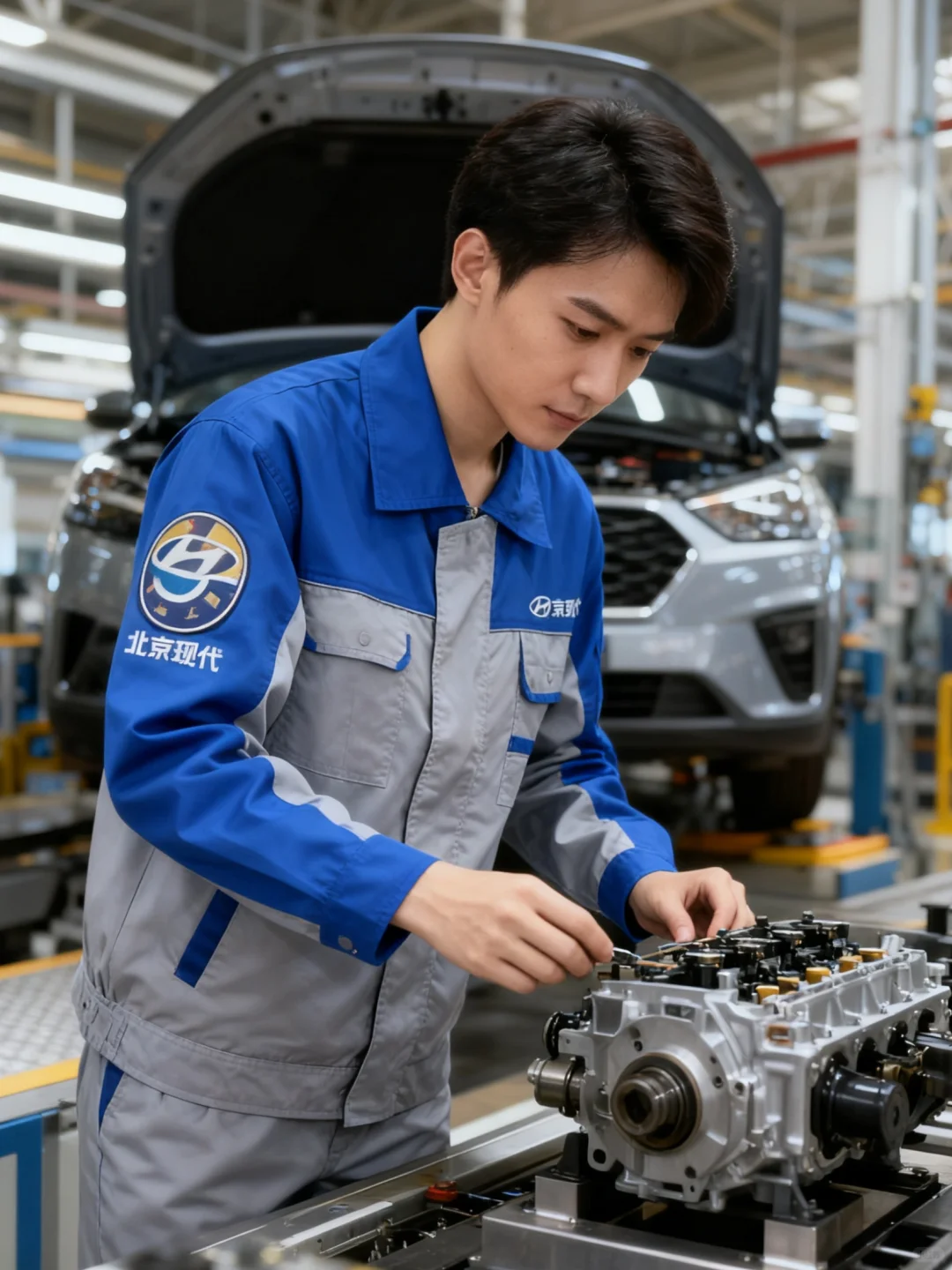 北京现代专属工装：立体剪裁显精神，耐磨面料