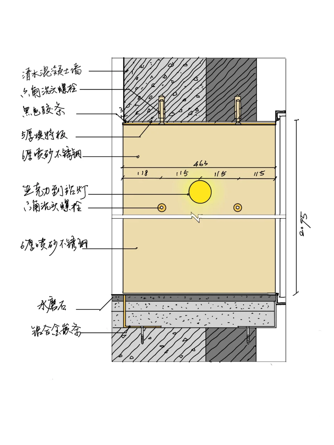 天目里的电梯门套是怎么做的