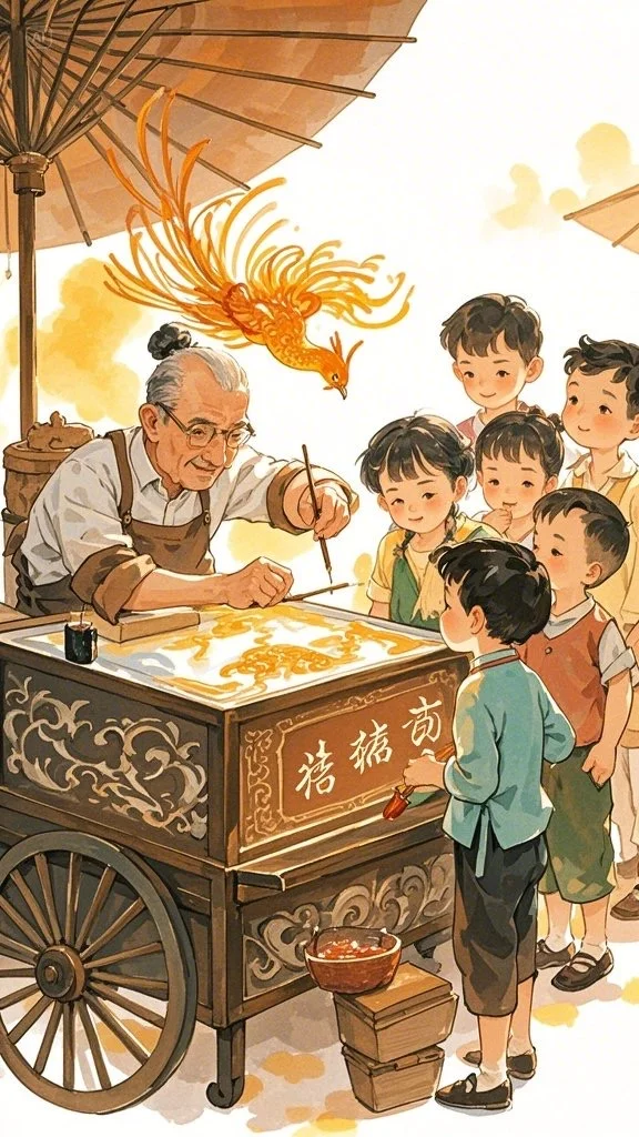 绘画素材——中国风糖画